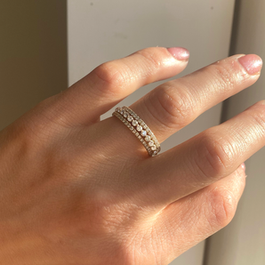 1.60 TCW Round Lab Grown Shared Prong Setting Wedding Band
