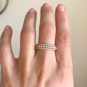 1.60 TCW Round Lab Grown Shared Prong Setting Wedding Band