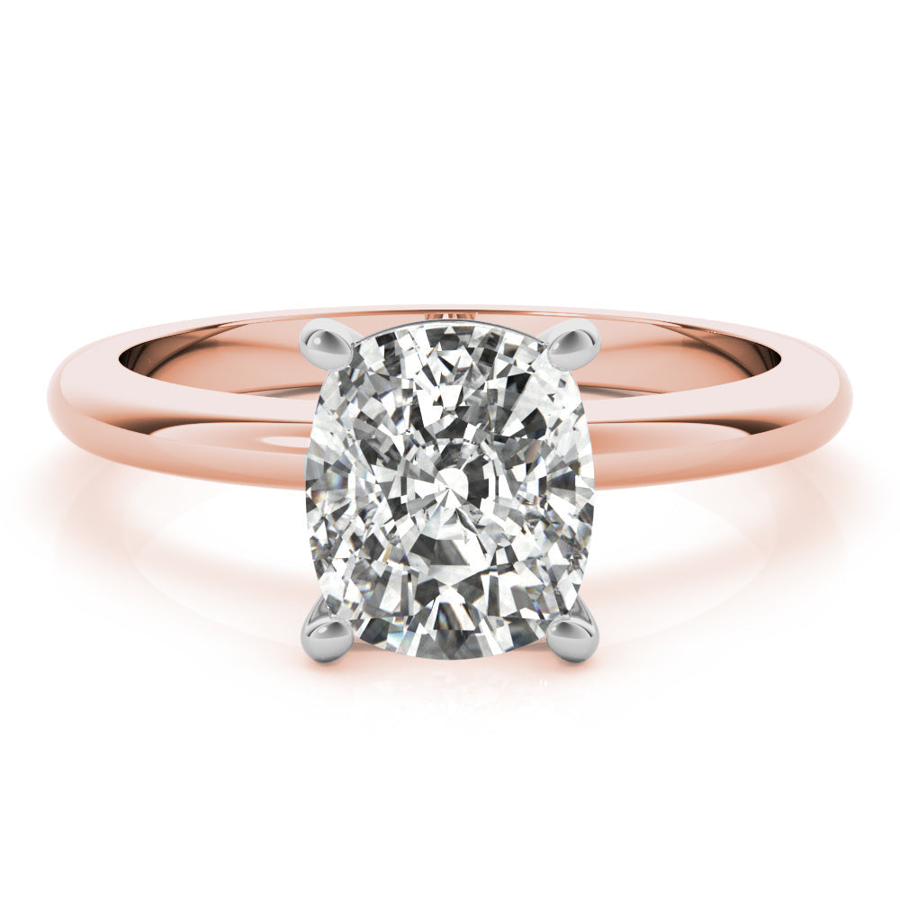 Jennifer-2.50 Carats Elongated Cushion Moissanite Solitaire Engagement Ring
