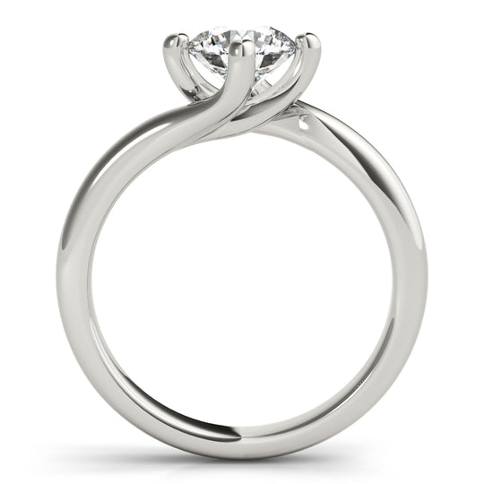Kaitlyn-1.0 Carats Round Moissanite Solitaire Engagement Ring