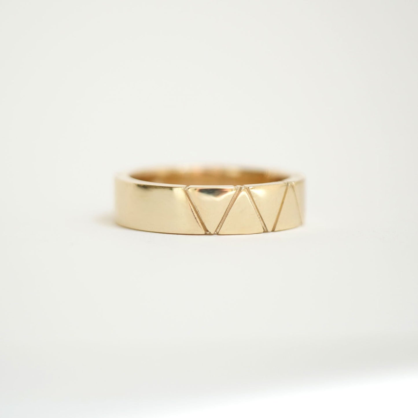 Classic Plain Triangle Wedding band