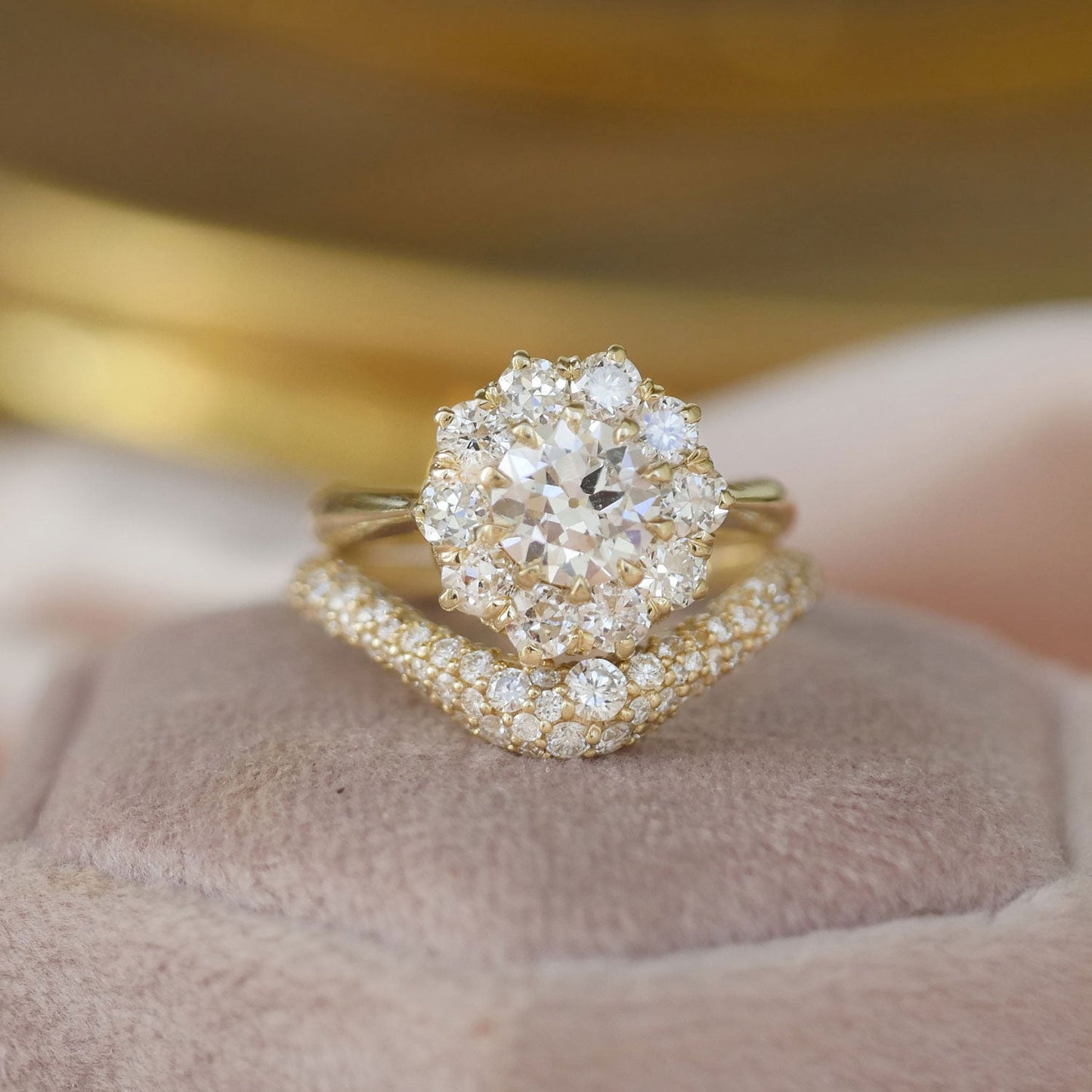 1.06 TCW Round Crown Wedding Band