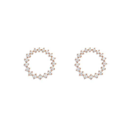 1.0 CT Round Moissanite Stud earrings