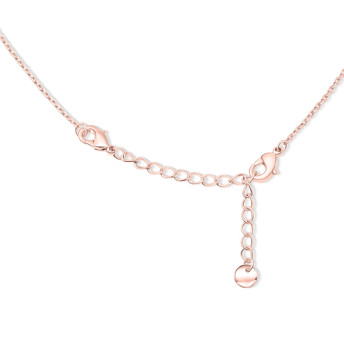 Grace-0.03 Carats Round Moissanite Dainty Necklace
