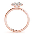 Cecilia-1.50 Carats Oval Moissanite Halo Engagement Ring