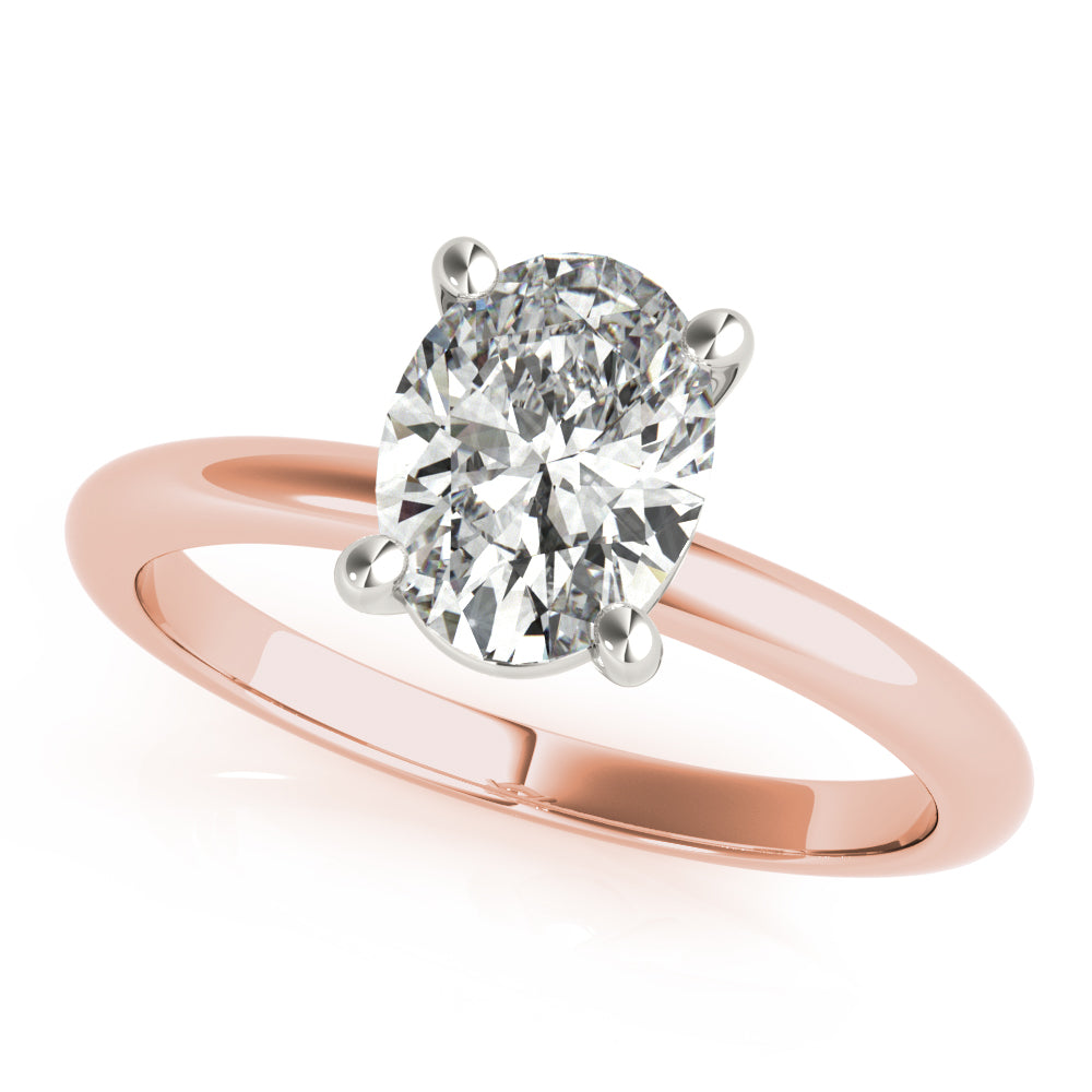 Heidi-1.20 Carats Oval Moissanite Solitaire Engagement Ring