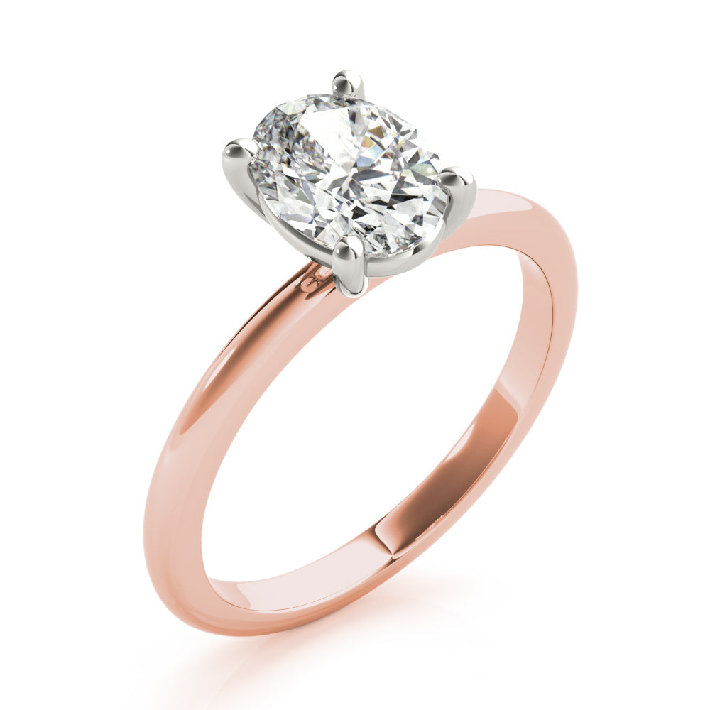 Heidi-1.20 Carats Oval Moissanite Solitaire Engagement Ring