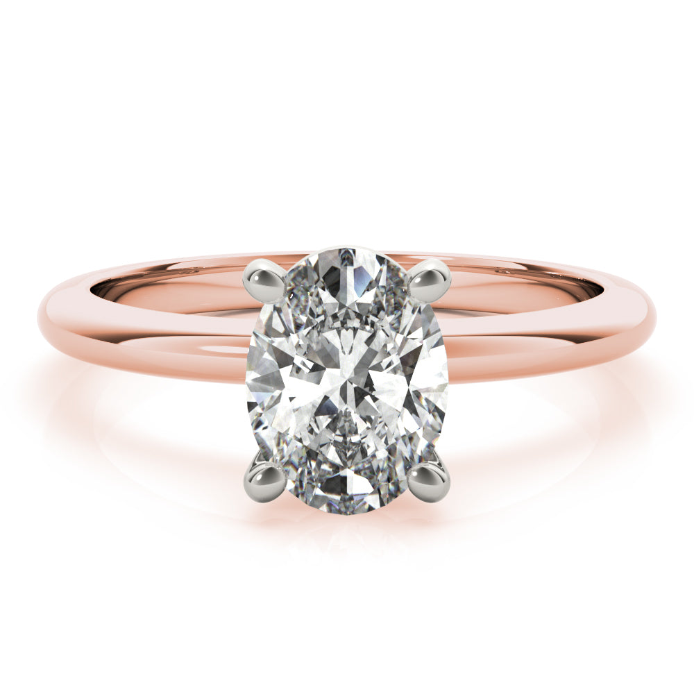 Heidi-1.20 Carats Oval Moissanite Solitaire Engagement Ring