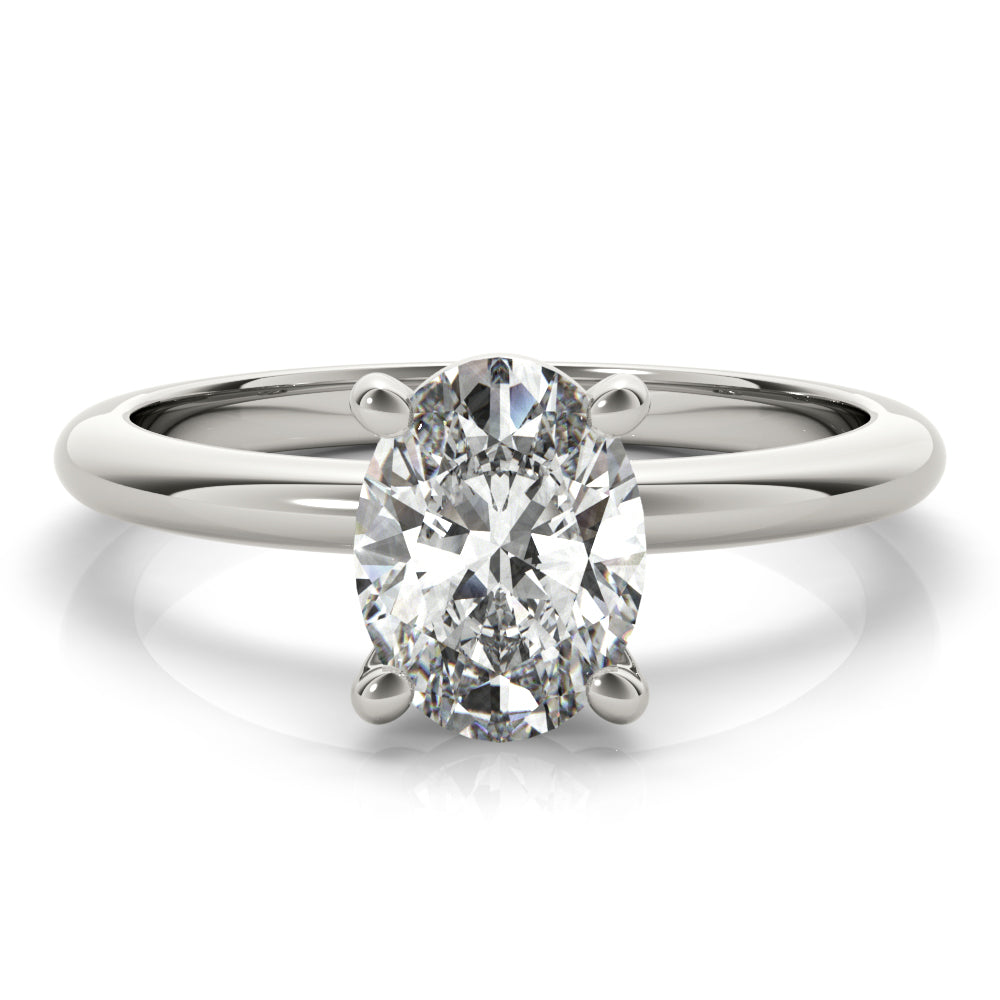 Heidi-1.20 Carats Oval Moissanite Solitaire Engagement Ring