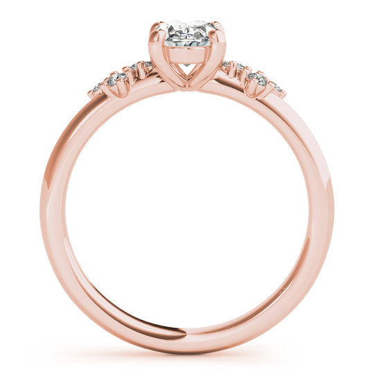 Adalynn-1.30 Carats Oval Moissanite Cluster Engagement Ring