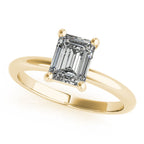 Hope-1.50 Carats Emerald Moissanite Solitaire Engagement Ring