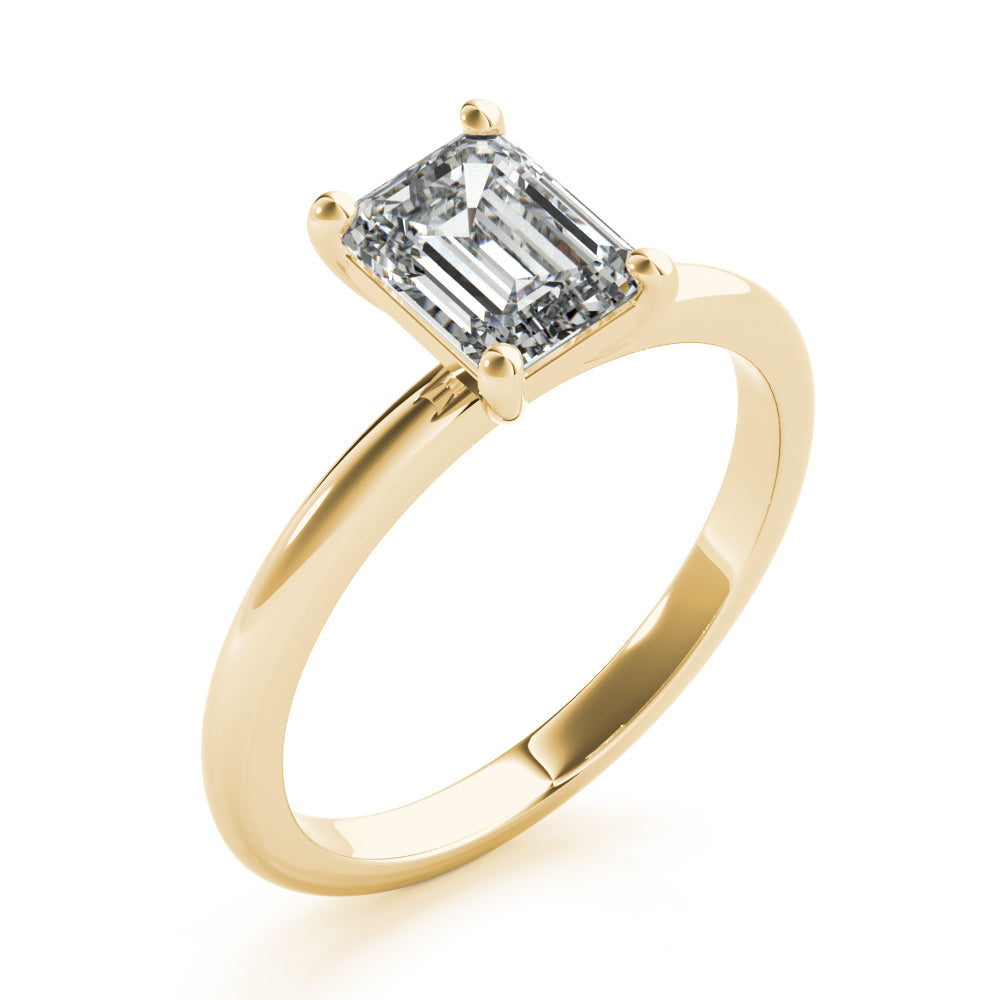 Hope-1.50 Carats Emerald Moissanite Solitaire Engagement Ring