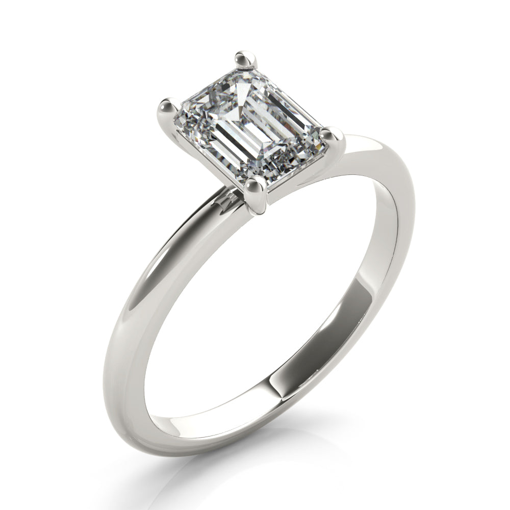 Hope-1.50 Carats Emerald Moissanite Solitaire Engagement Ring