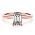 Hope-1.50 Carats Emerald Moissanite Solitaire Engagement Ring