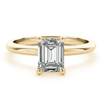 Hope-1.50 Carats Emerald Moissanite Solitaire Engagement Ring