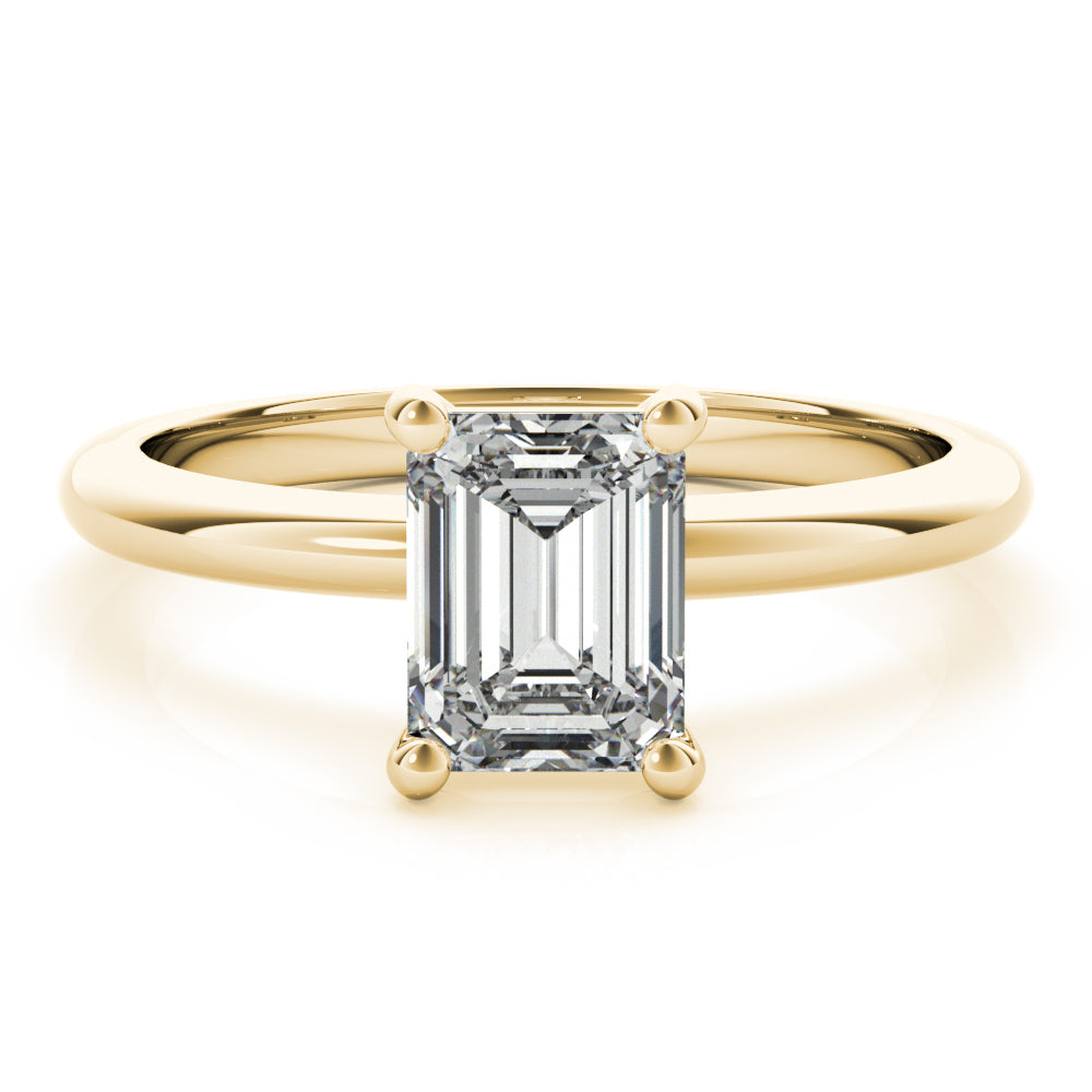Hope-1.50 Carats Emerald Moissanite Solitaire Engagement Ring
