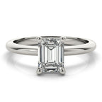 Hope-1.50 Carats Emerald Moissanite Solitaire Engagement Ring