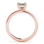 Hope-1.50 Carats Emerald Moissanite Solitaire Engagement Ring