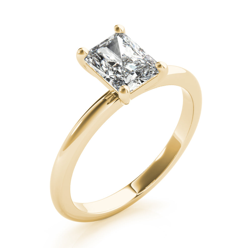 Olive-2.0 Carats Radiant Moissanite Solitaire Engagement Ring
