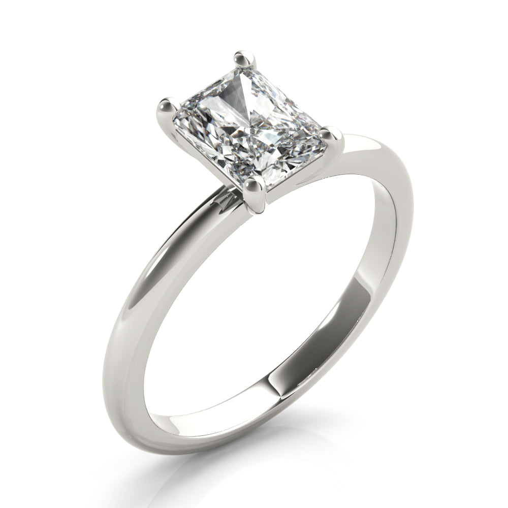 Olive-2.0 Carats Radiant Moissanite Solitaire Engagement Ring