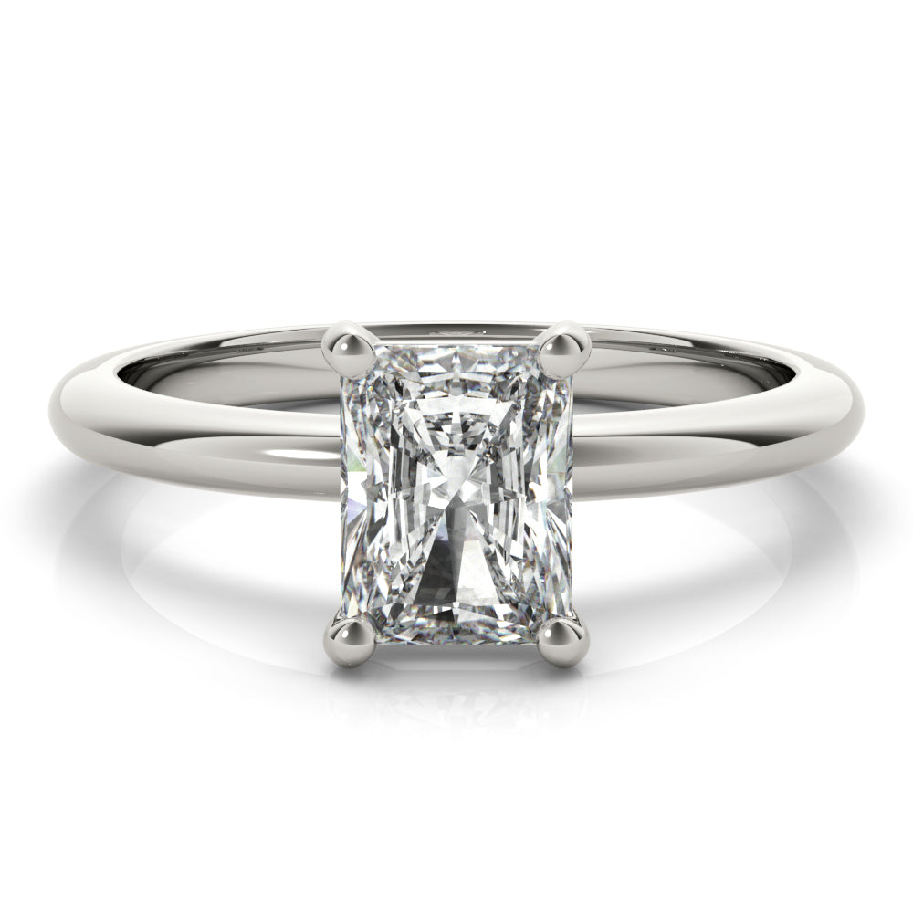 Olive-2.0 Carats Radiant Moissanite Solitaire Engagement Ring