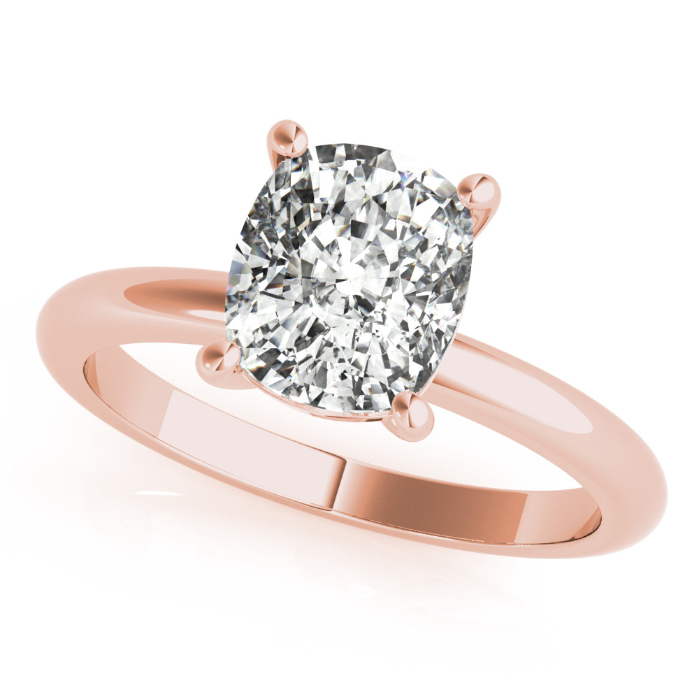Jennifer-2.50 Carats Elongated Cushion Moissanite Solitaire Engagement Ring