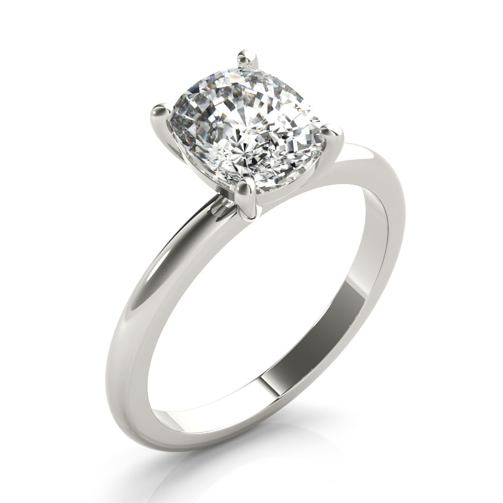 Jennifer-2.50 Carats Elongated Cushion Moissanite Solitaire Engagement Ring