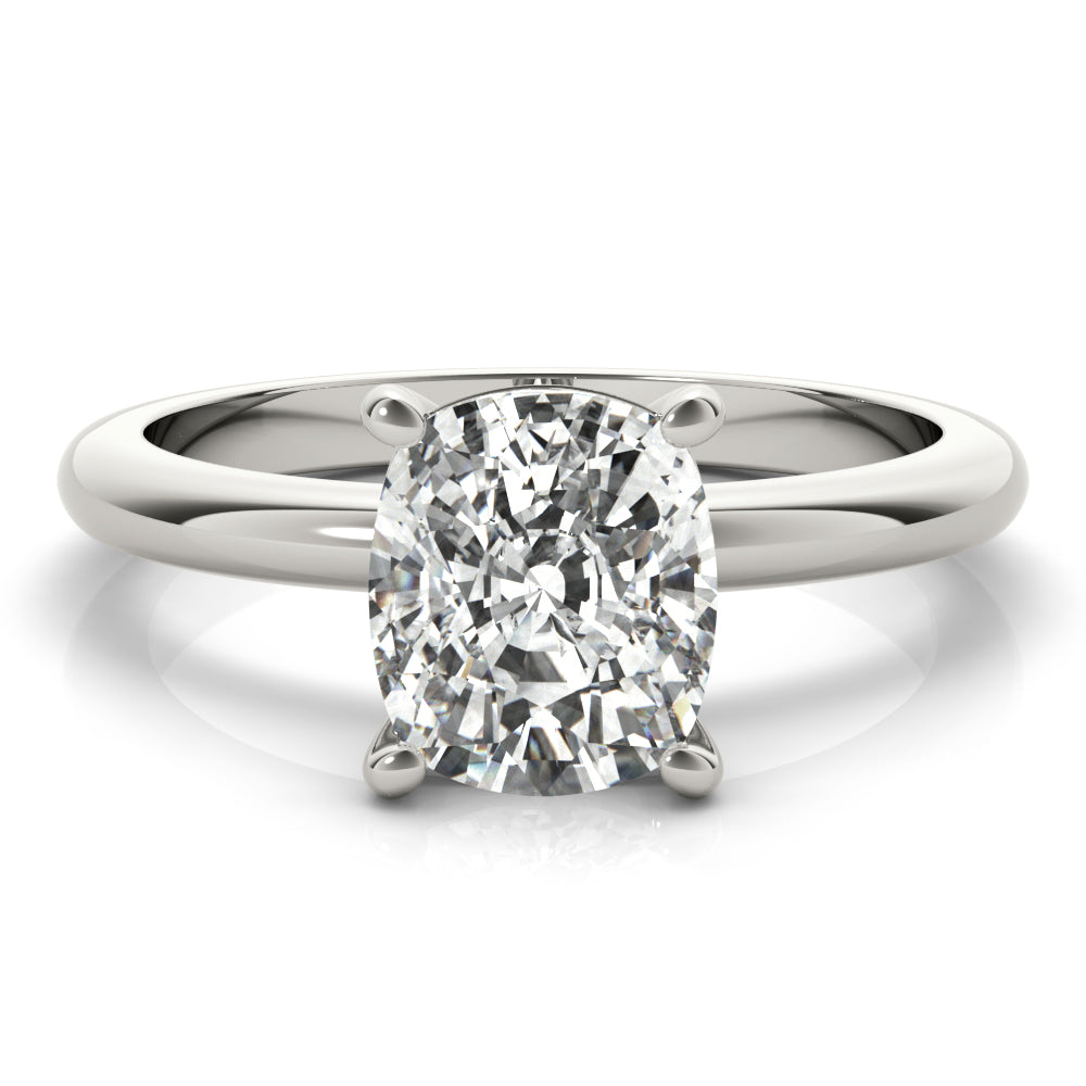 Jennifer-2.50 Carats Elongated Cushion Moissanite Solitaire Engagement Ring