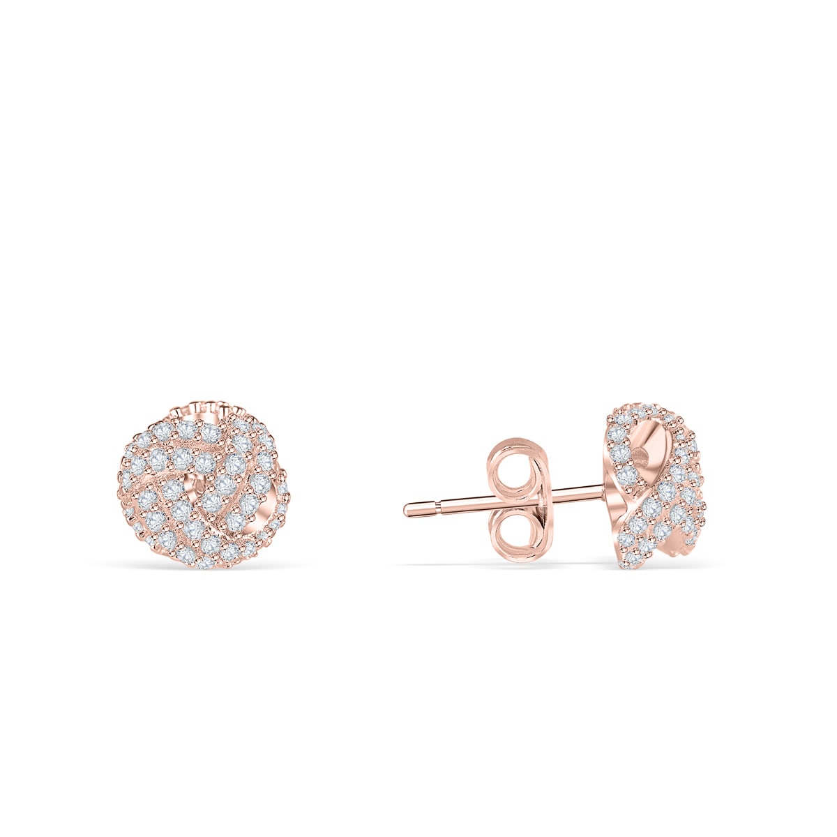 Nora- 0.25 CT Round Moissanite Cluster Stud Earrings