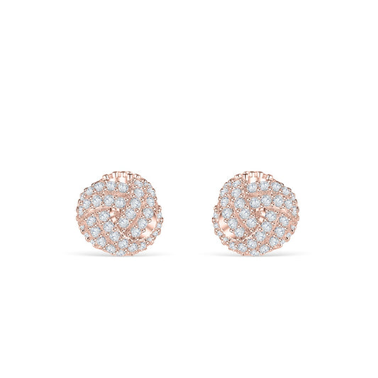 Nora- 0.25 CT Round Moissanite Cluster Stud Earrings