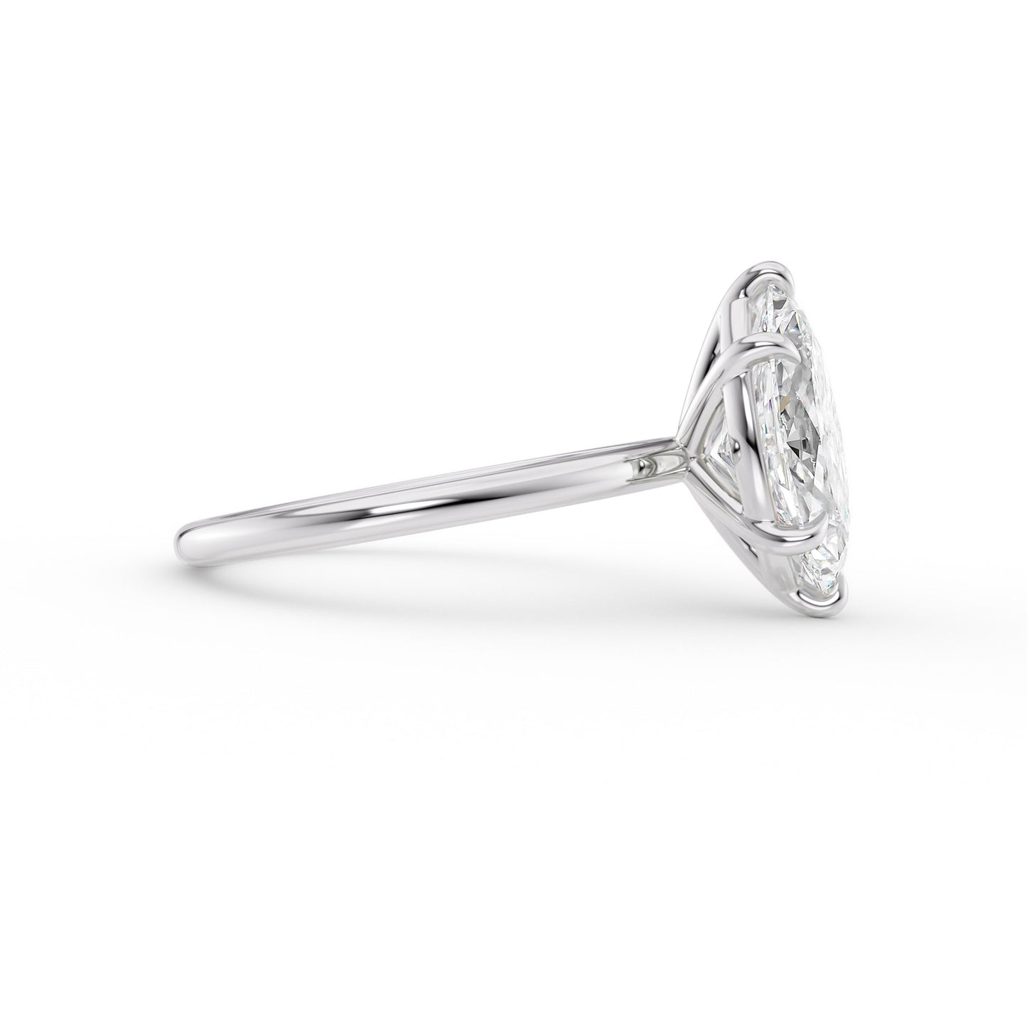 Harriet-1.0 Carats Marquise Moissanite Solitaire Engagement Ring
