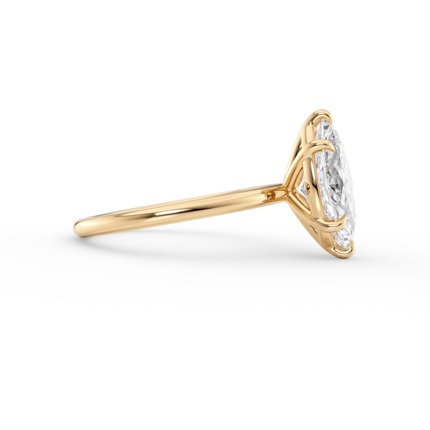 Harriet-1.0 Carats Marquise Moissanite Solitaire Engagement Ring
