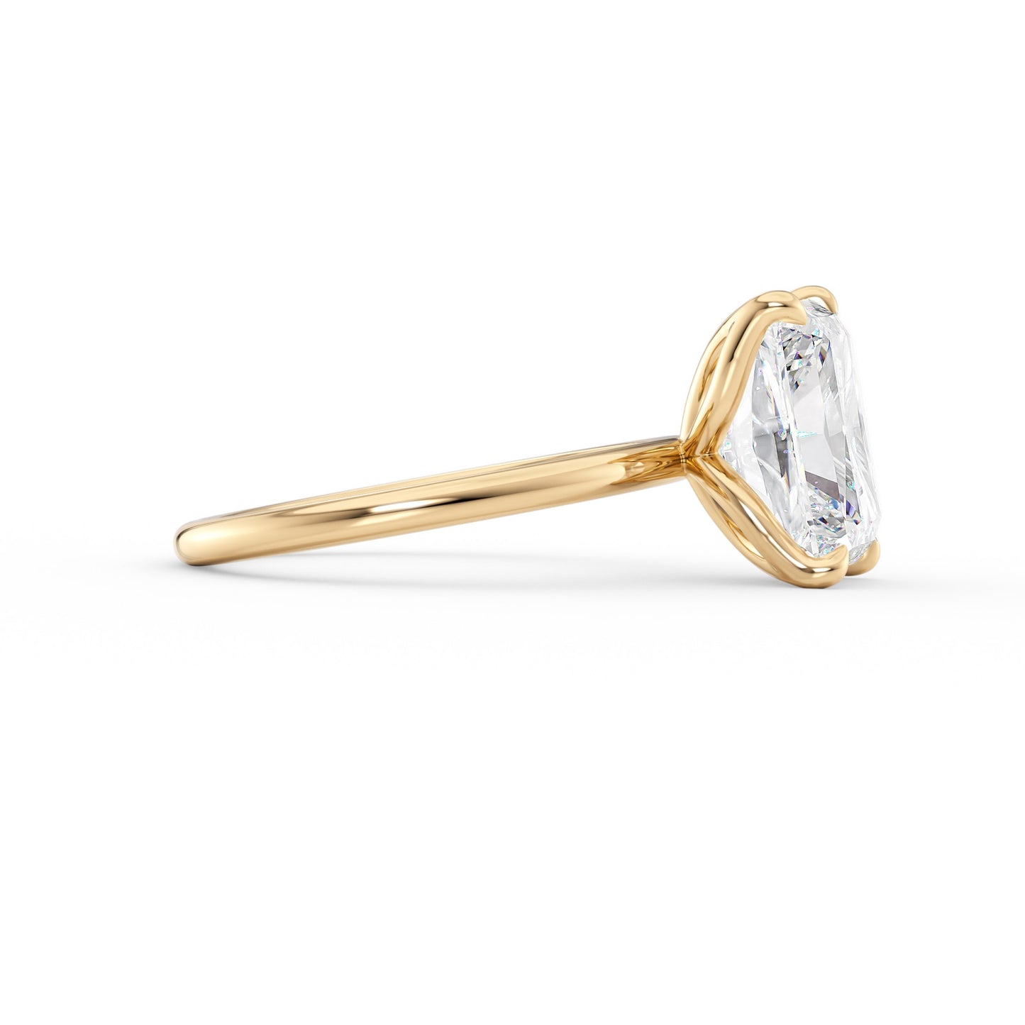 Eliana-2.0 Carats Radiant Moissanite Solitaire Engagement Ring