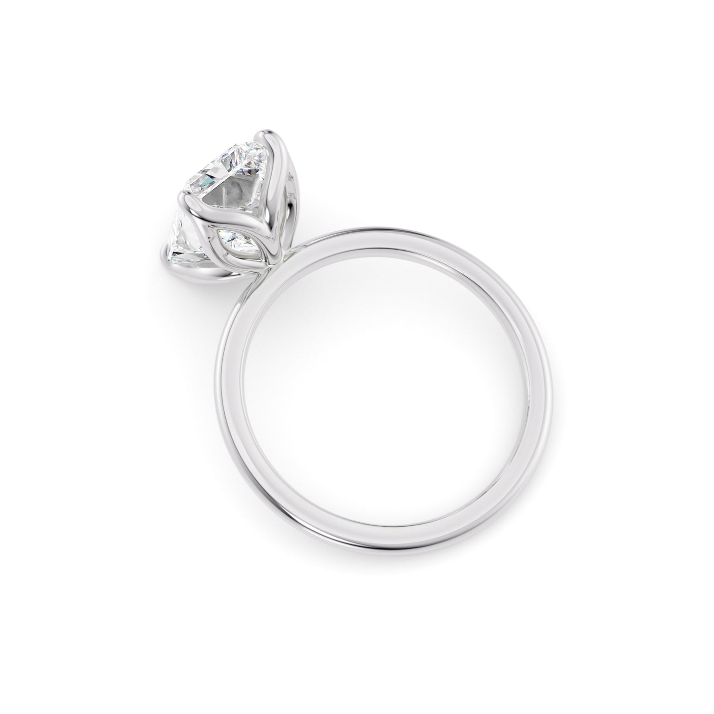 Eliana-2.0 Carats Radiant Moissanite Solitaire Engagement Ring