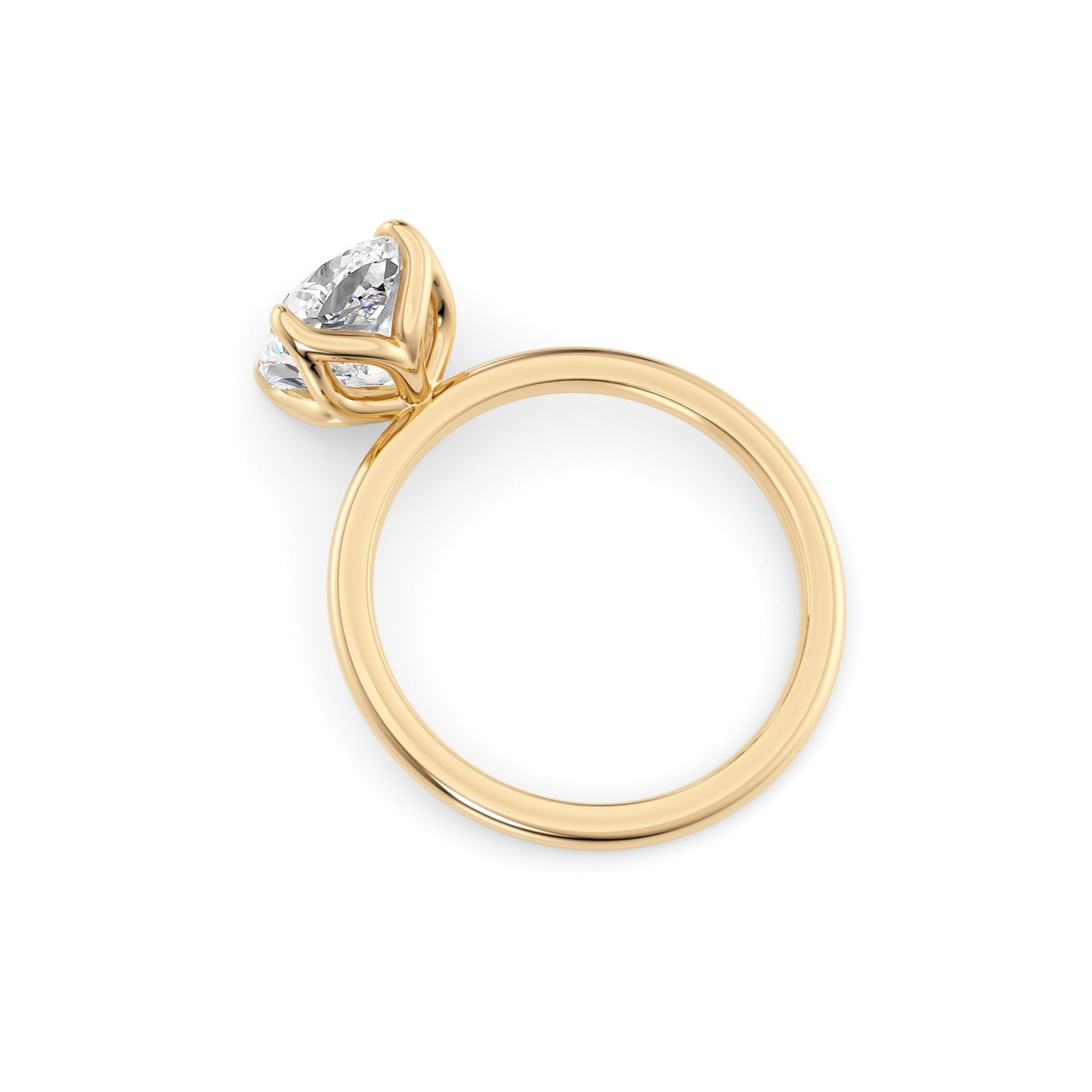 Delilah-1.30 Carats Cushion Moissanite Solitaire Engagement Ring
