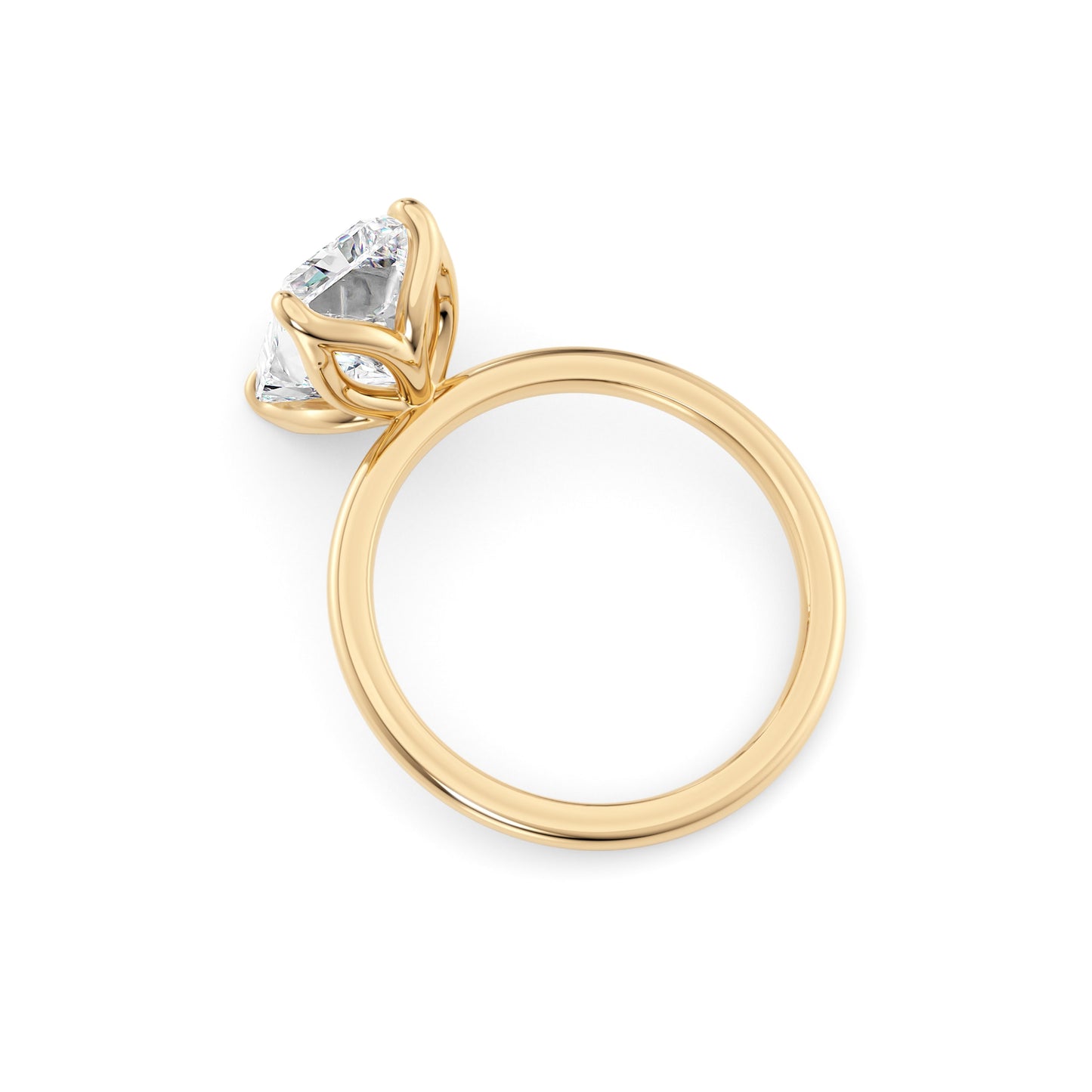 Eliana-2.0 Carats Radiant Moissanite Solitaire Engagement Ring