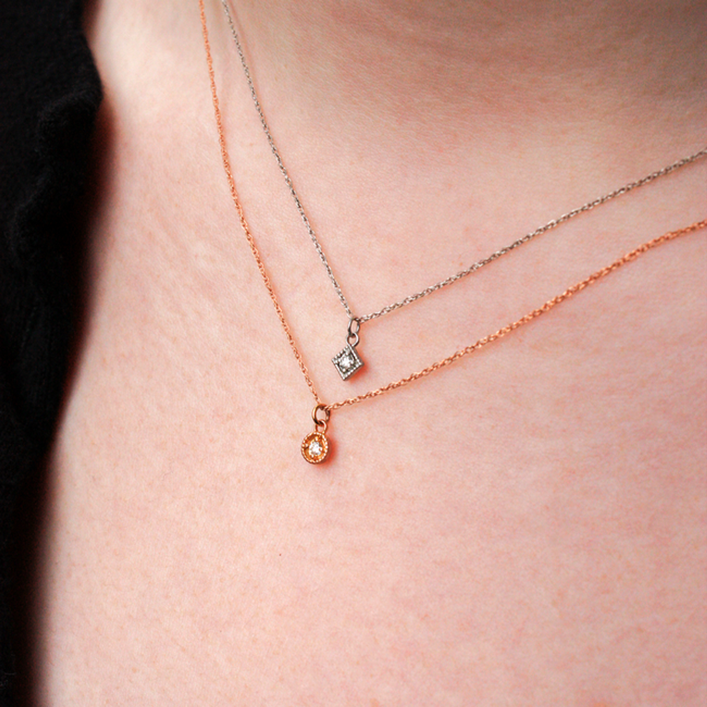 William-3.0 Carats Round Moissanite Solitaire Necklace