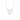0.13 TCW Round Moissanite Diamond Heart Shaped Necklace