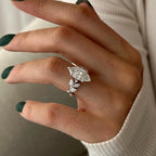 Layken Nature Inspired Marquise Diamond Engagement Ring