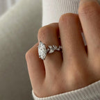 Layken Nature Inspired Marquise Diamond Engagement Ring