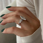Layken Nature Inspired Marquise Diamond Engagement Ring