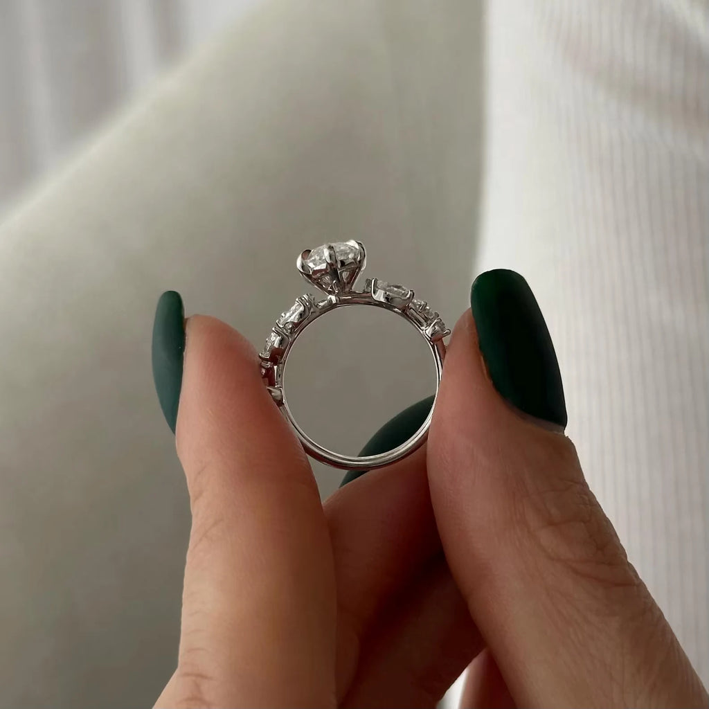 Layken Nature Inspired Marquise Diamond Engagement Ring