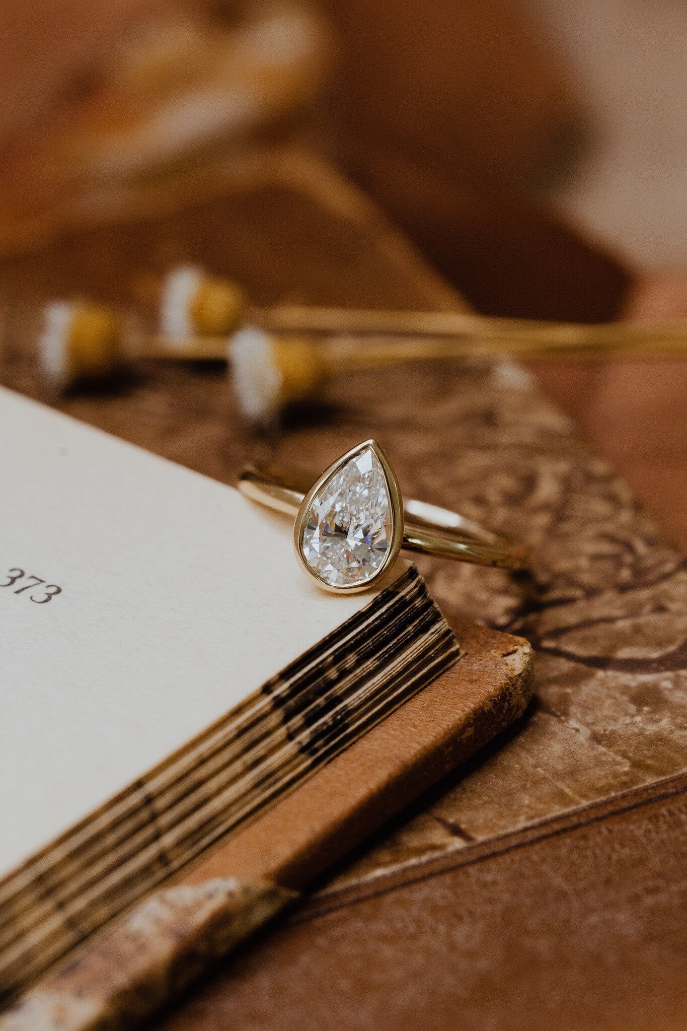1.00 CT Carats Pear Cut Moissanite diamond Solitaire Style Engagement Ring