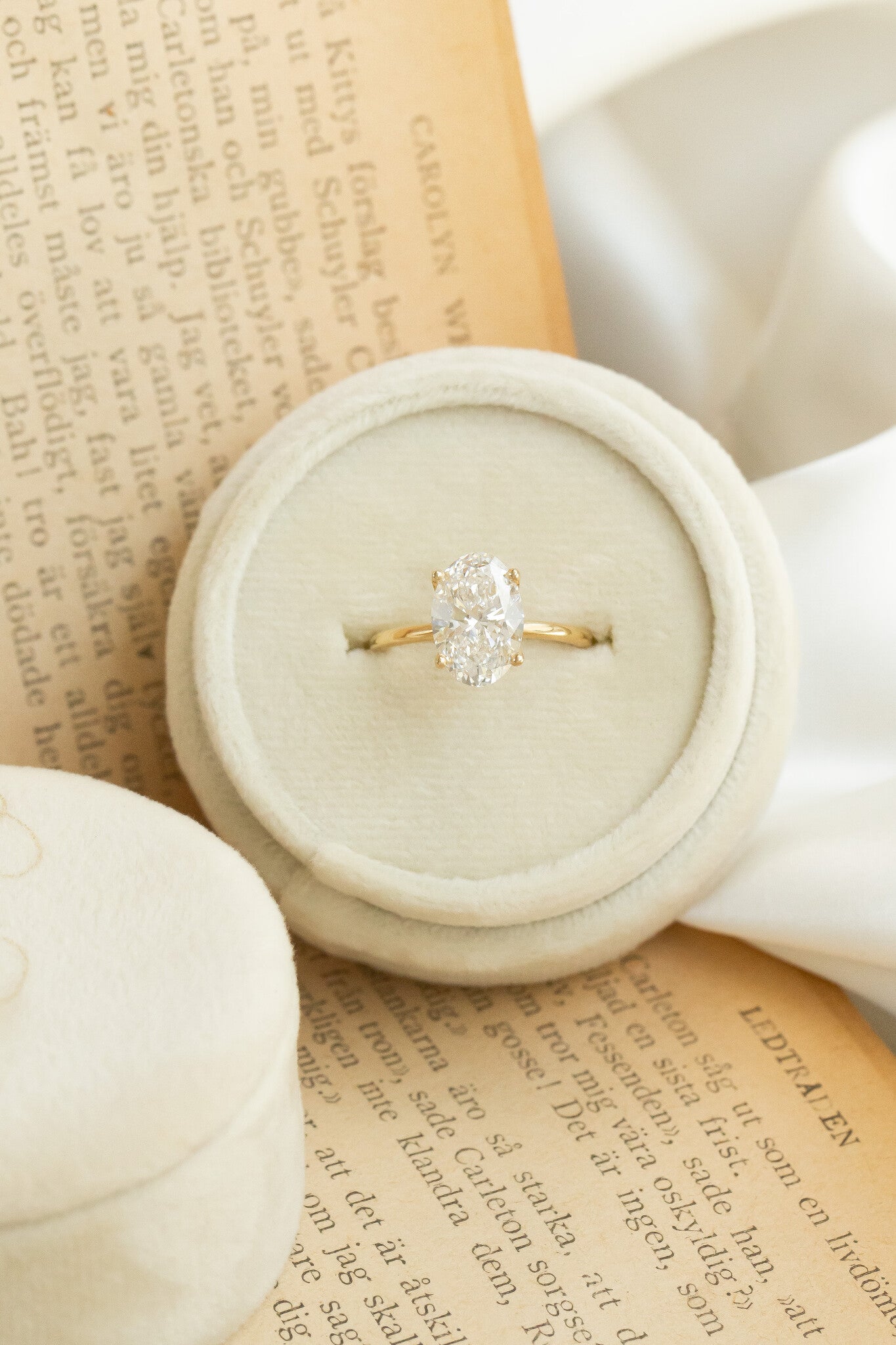 1.50 CT Carats Oval Cut Moissanite diamond Solitaire Style Engagement Ring