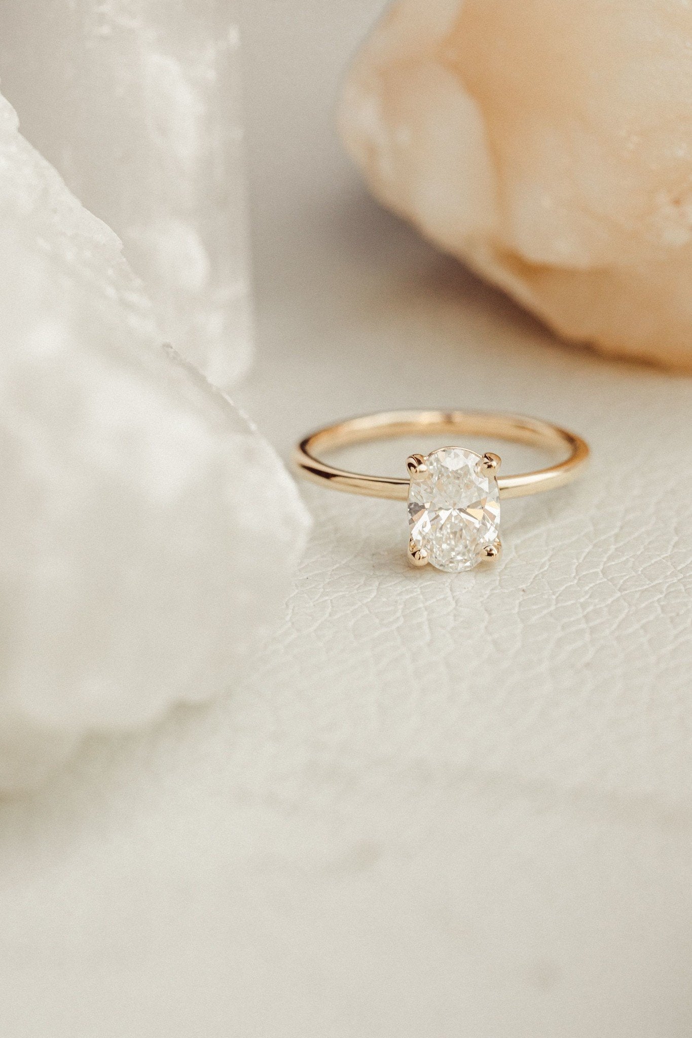 1.50 CT Carats Oval Cut Moissanite diamond Solitaire Style Engagement Ring
